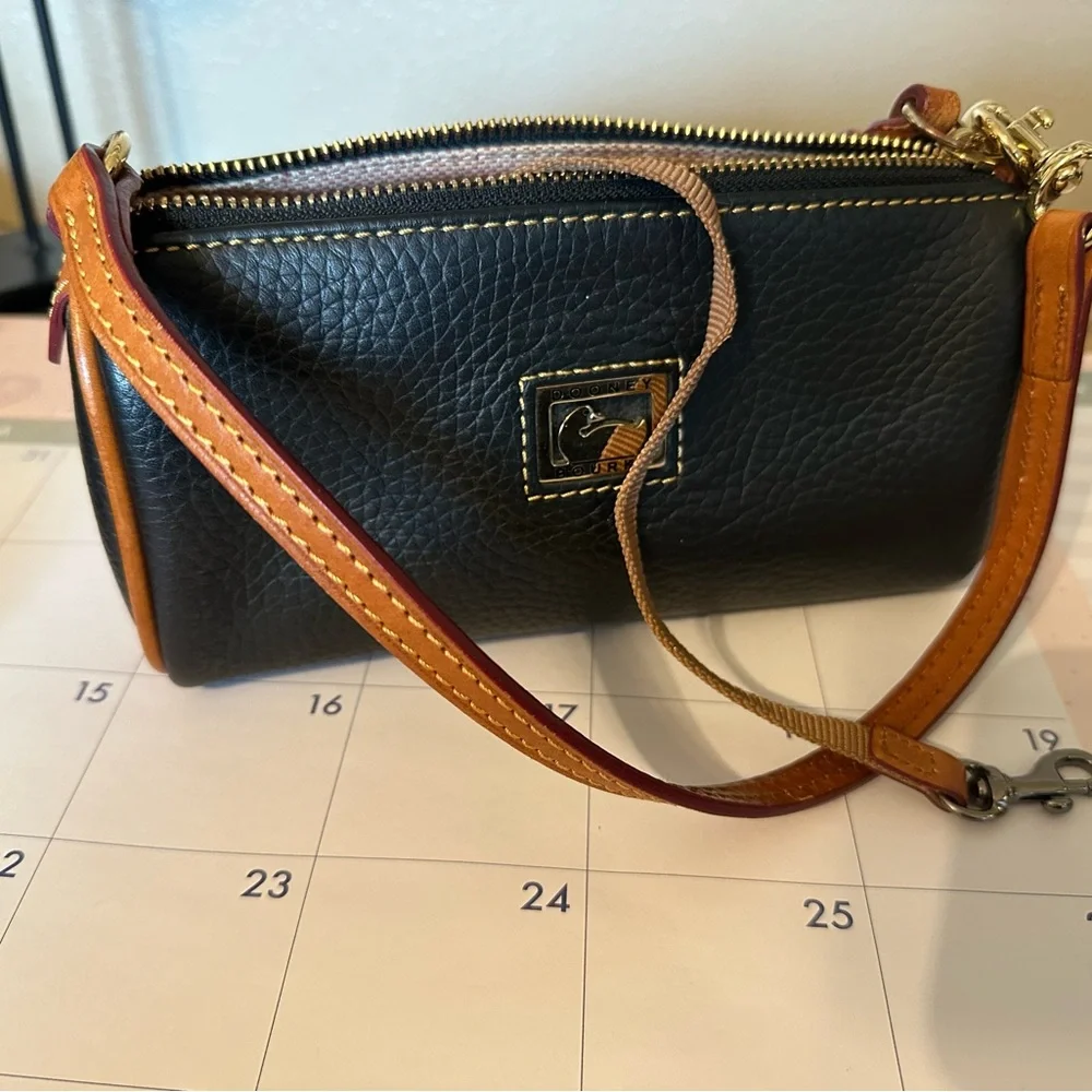 Dooney and Bourke pebbled, leather, mini purse, and like new condition - Picture 3 of 5